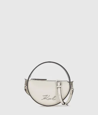 Sac à bandoulière rond K/Signature Sac à bandoulière rond K/Signature