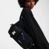 SAC À BANDOULIÈRE UTILITAIRE EN DENIM ENDUIT SAC À BANDOULIÈRE UTILITAIRE EN DENIM ENDUIT