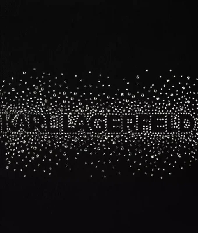 Sac cabas avec logo en strass Sac cabas avec logo en strass