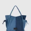 Sac cabas en denim bicolore Sac cabas en denim bicolore