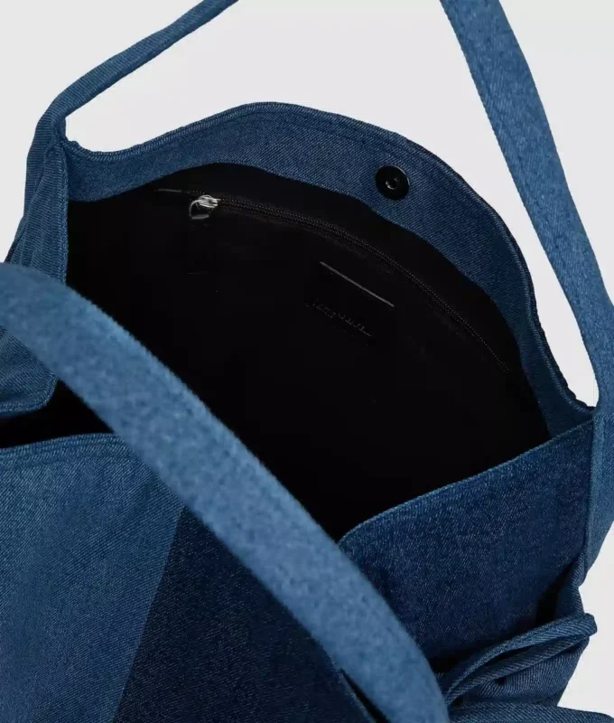 Sac cabas en denim bicolore Sac cabas en denim bicolore