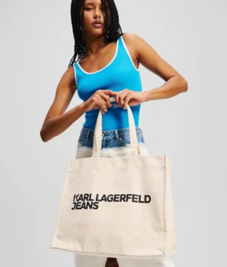 SAC CABAS EN TOILE AVEC LOGO
