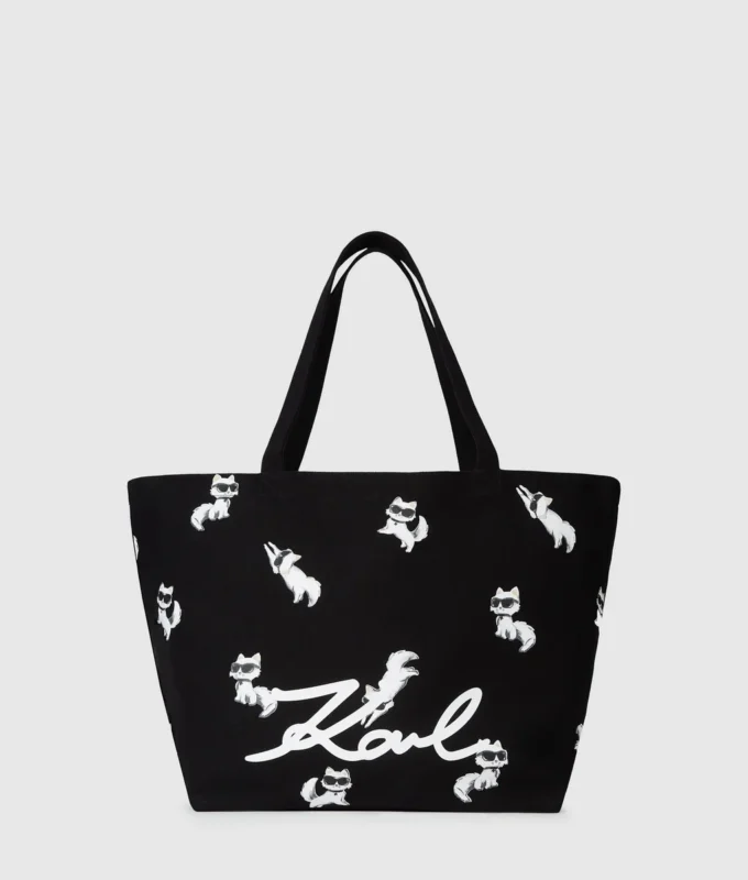 Sac cabas imprimé Ikon Choupette Sac cabas imprimé Ikon Choupette