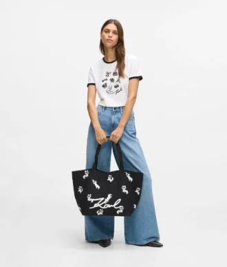 Sac cabas imprimé Ikon Choupette