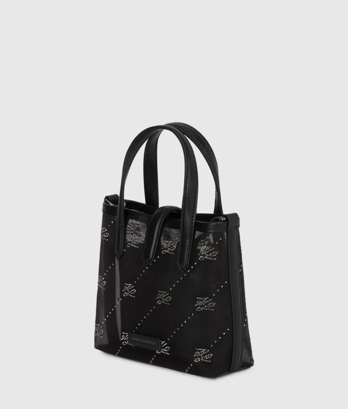 Sac cabas K/Autograph avec cadenas en strass