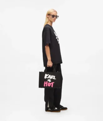Sac cabas moyen exclusif « Karl is hot »