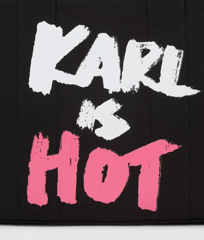Sac cabas moyen exclusif « Karl is hot »