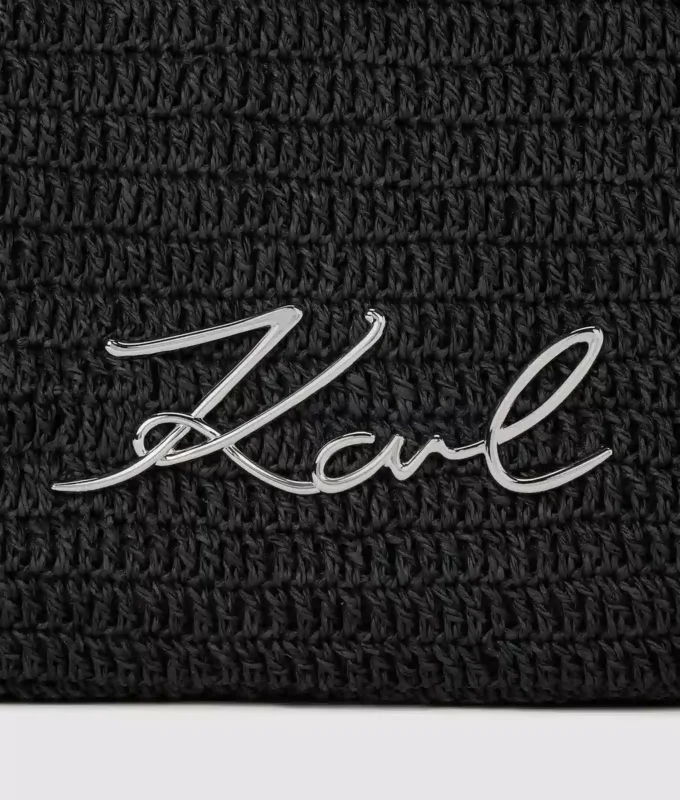 Sac de plage en crochet K/Signature Sac de plage en crochet K/Signature
