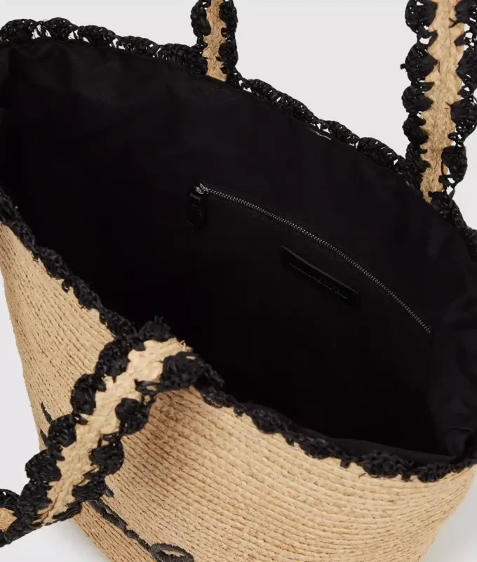 Sac de plage festonné K/Signature Sac de plage festonné K/Signature
