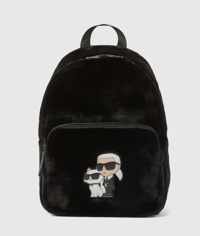 Sac à dos en fausse fourrure Ikon pour fille Sac à dos en fausse fourrure Ikon pour fille