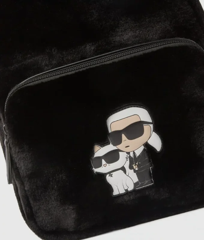 Sac à dos en fausse fourrure Ikon pour fille Sac à dos en fausse fourrure Ikon pour fille
