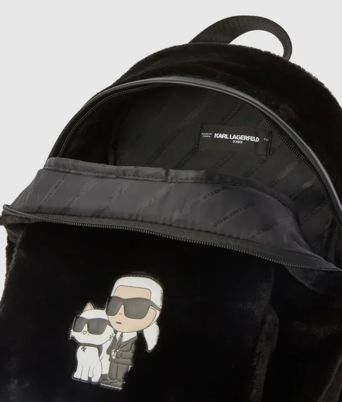 Sac à dos en fausse fourrure Ikon pour fille Sac à dos en fausse fourrure Ikon pour fille