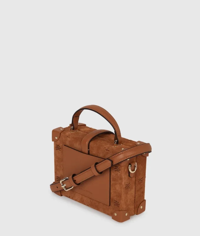 Sac fourre-tout en daim avec cadenas K/Autograph Sac fourre-tout en daim avec cadenas K/Autograph