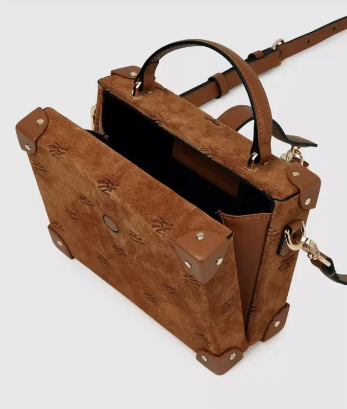 Sac fourre-tout en daim avec cadenas K/Autograph Sac fourre-tout en daim avec cadenas K/Autograph