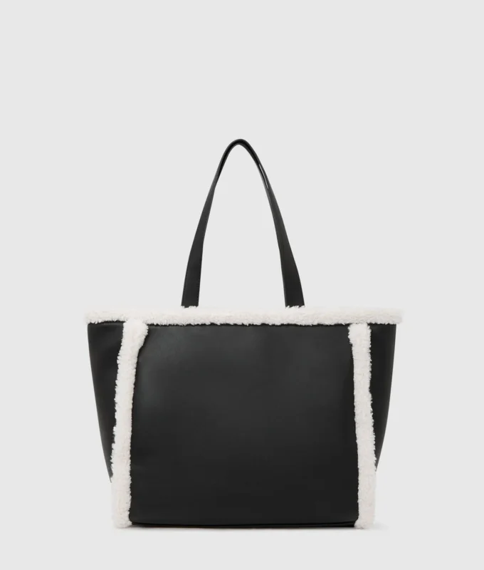 Sac fourre-tout en peau lainée Sac fourre-tout en peau lainée