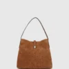 Sac hobo en daim K/Autograph avec cadenas Sac hobo en daim K/Autograph avec cadenas