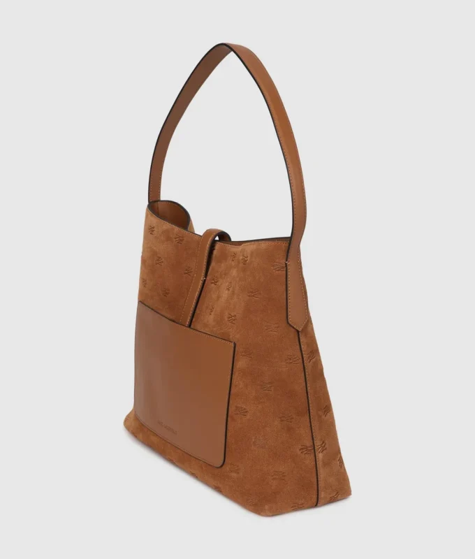 Sac hobo en daim K/Autograph avec cadenas Sac hobo en daim K/Autograph avec cadenas