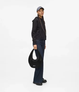 Sac hobo en nylon brillant