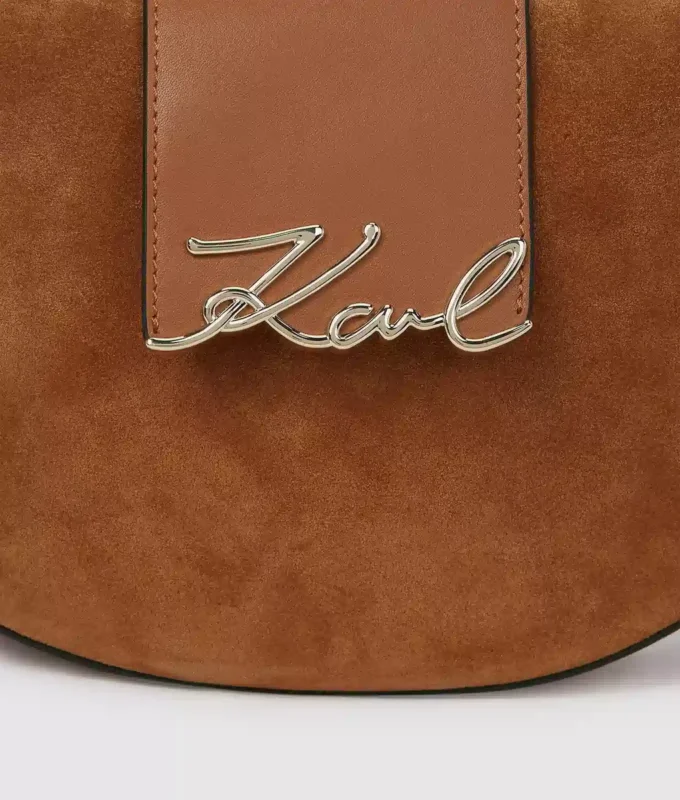 Sac Moon en daim K/Signature Sac Moon en daim K/Signature