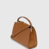 Sac à poignée supérieure en daim K/Signature Sac à poignée supérieure en daim K/Signature