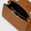 Sac à poignée supérieure en daim K/Signature Sac à poignée supérieure en daim K/Signature