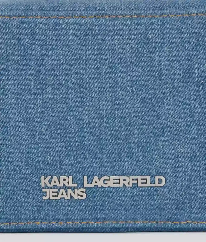SAC POUR APPAREIL PHOTO EN DENIM AVEC LOGO MÉTALLIQUE