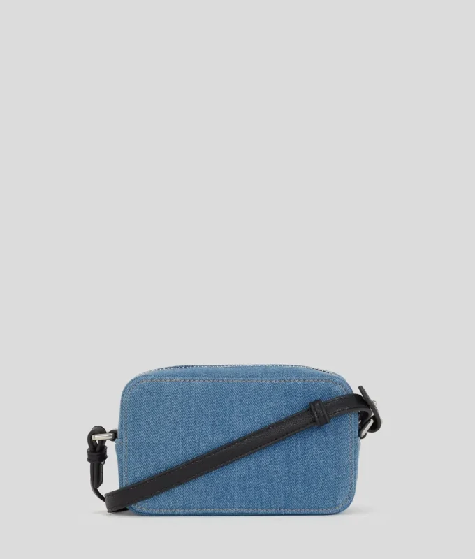 SAC POUR APPAREIL PHOTO EN DENIM AVEC LOGO MÉTALLIQUE