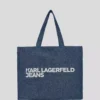 SAC SHOPPER EN DENIM AVEC LOGO SAC SHOPPER EN DENIM AVEC LOGO