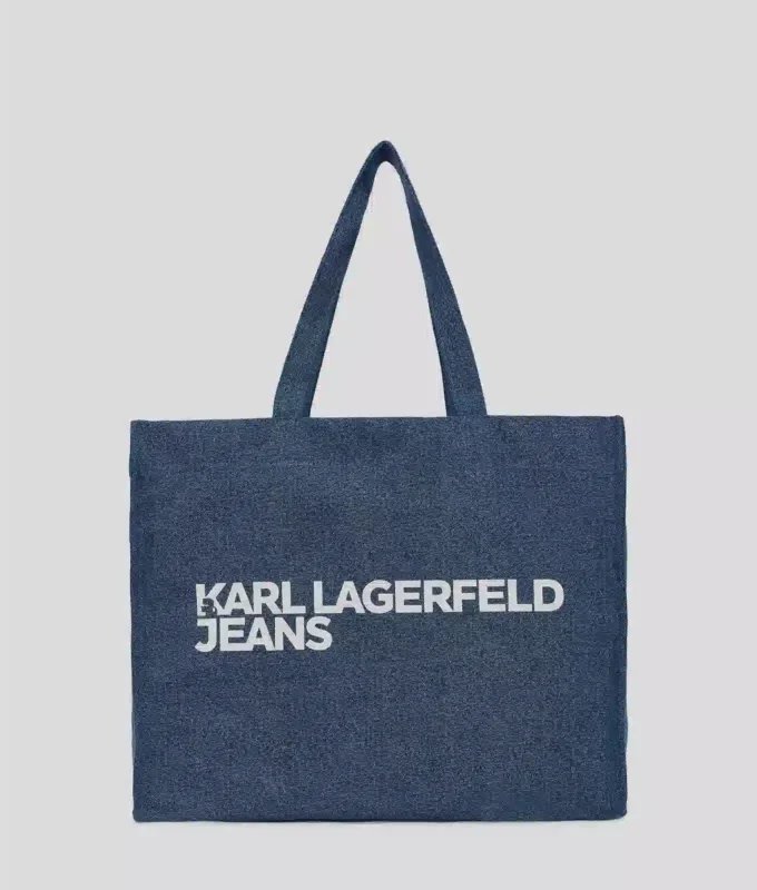 SAC SHOPPER EN DENIM AVEC LOGO SAC SHOPPER EN DENIM AVEC LOGO