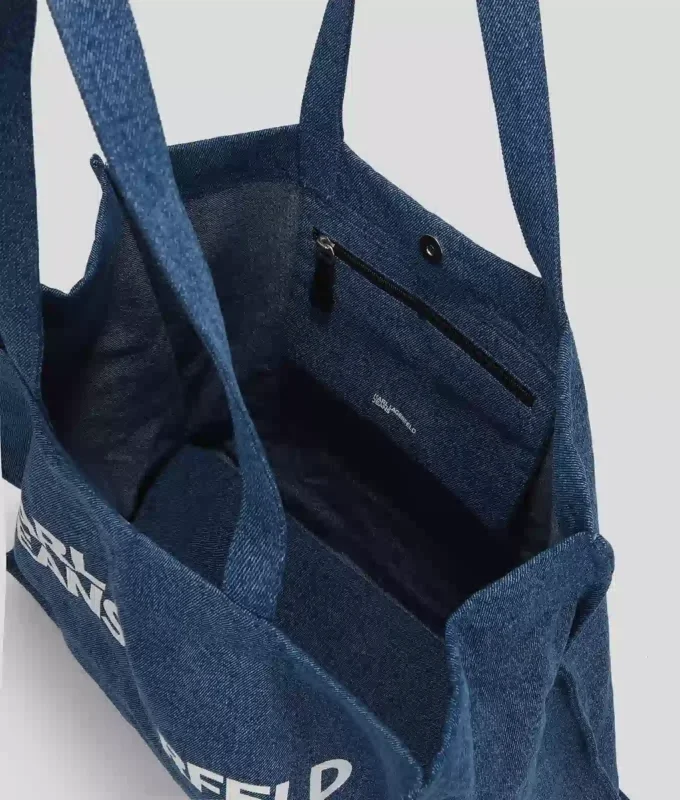 SAC SHOPPER EN DENIM AVEC LOGO SAC SHOPPER EN DENIM AVEC LOGO