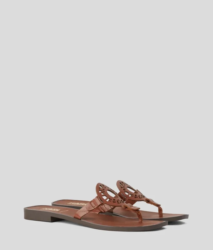 SANDALES AVEC LOGO EN FORME D’ANNEAU SANDALES AVEC LOGO EN FORME D’ANNEAU