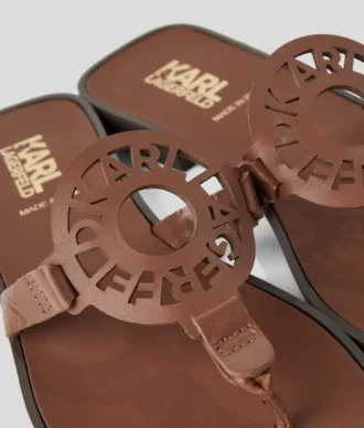 SANDALES AVEC LOGO EN FORME D&rsquo;ANNEAU