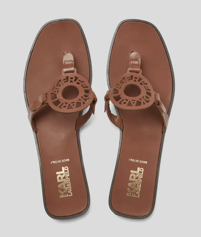 SANDALES AVEC LOGO EN FORME D’ANNEAU SANDALES AVEC LOGO EN FORME D’ANNEAU