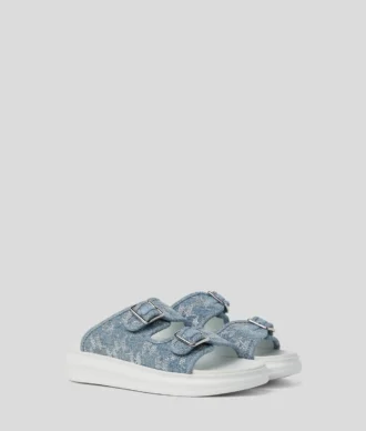 SANDALES KAPRI EN DENIM AVEC STRASS