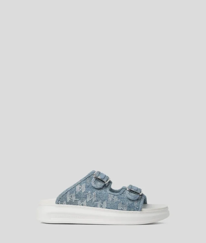 SANDALES KAPRI EN DENIM AVEC STRASS SANDALES KAPRI EN DENIM AVEC STRASS