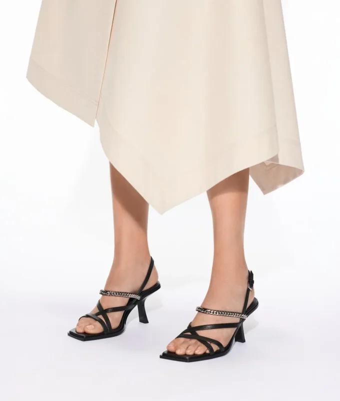 SANDALES À TALONS ET BRIDES À CHAÎNES KARMEL SIGNIA