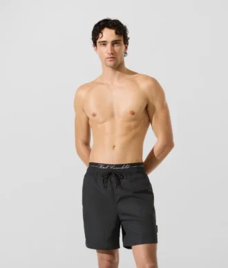 Short de surf mi-long à double ceinture