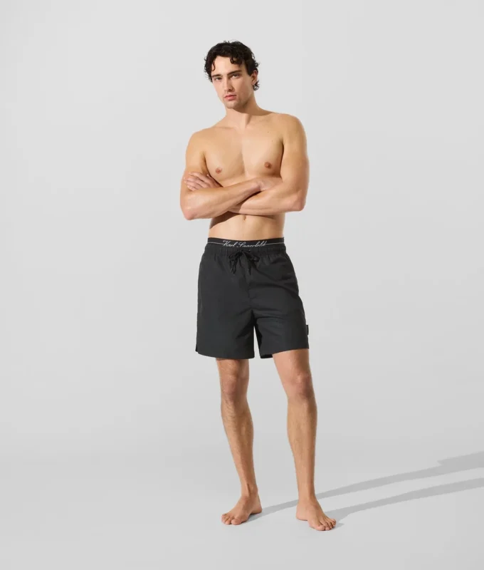 Short de surf mi-long à double ceinture Short de surf mi-long à double ceinture
