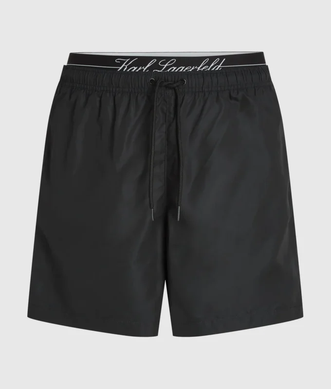 Short de surf mi-long à double ceinture Short de surf mi-long à double ceinture