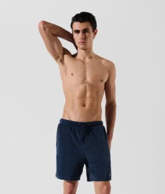 SHORT EN TISSU ÉPONGE AVEC LOGO