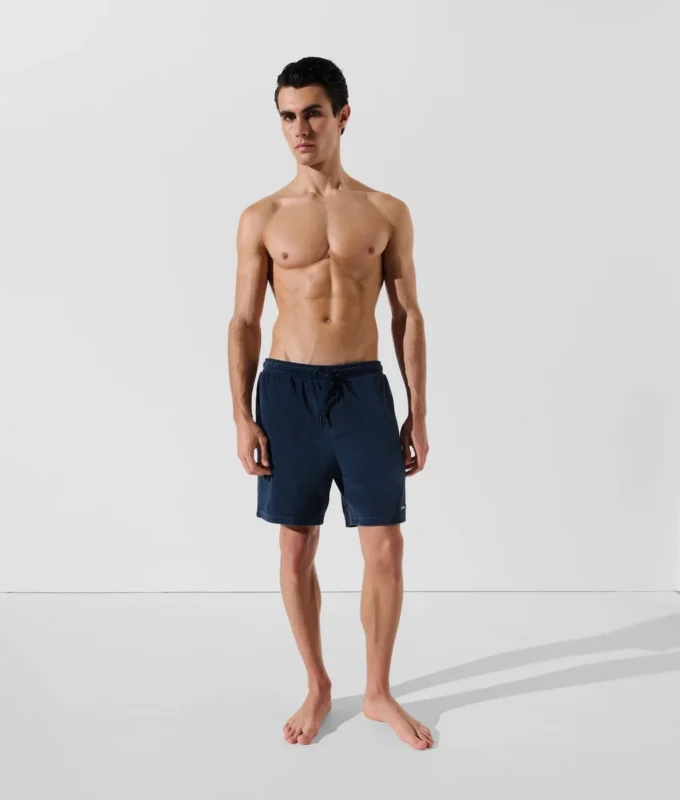 SHORT EN TISSU ÉPONGE AVEC LOGO SHORT EN TISSU ÉPONGE AVEC LOGO