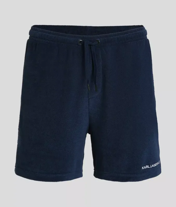 SHORT EN TISSU ÉPONGE AVEC LOGO SHORT EN TISSU ÉPONGE AVEC LOGO