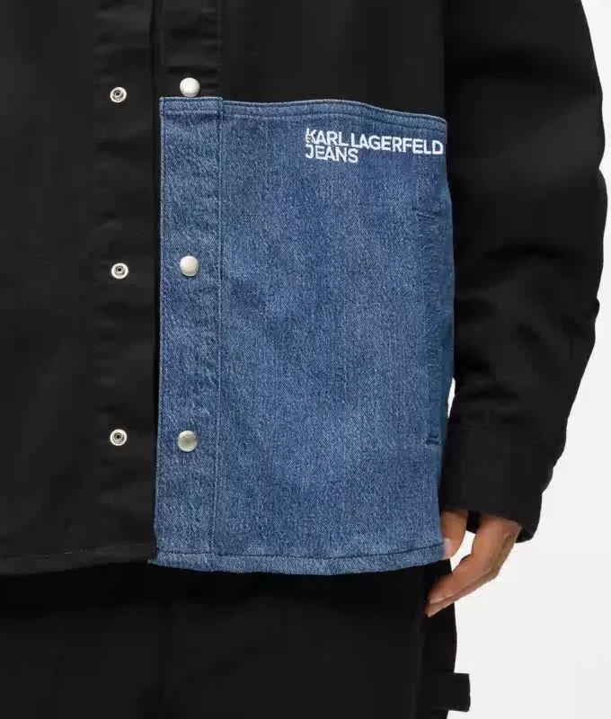 Surchemise à empiècements en denim Surchemise à empiècements en denim