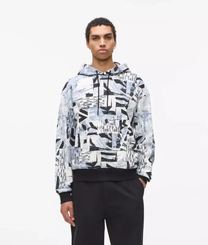 Sweat à capuche ample entièrement recouvert du motif Monogram Sweat à capuche ample entièrement recouvert du motif Monogram
