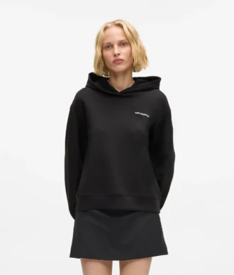 Sweat à capuche avec bande logo