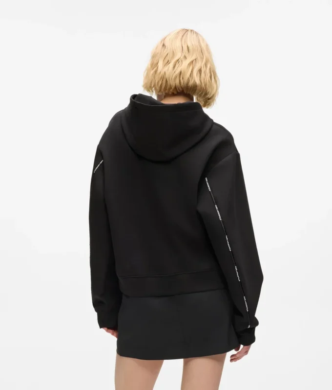 Sweat à capuche avec bande logo