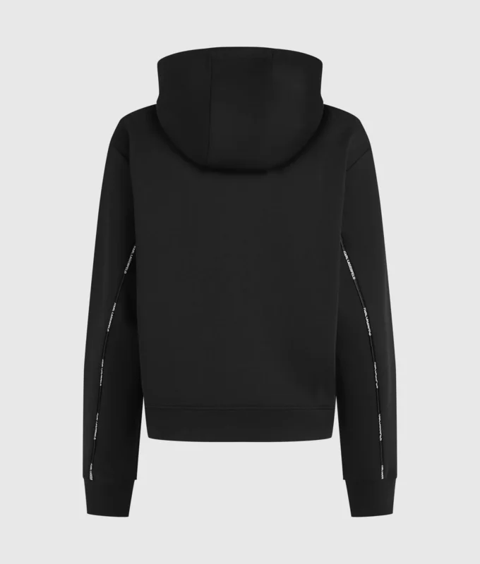 Sweat à capuche avec bande logo