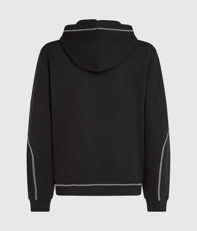 Sweat à capuche avec coutures contrastées