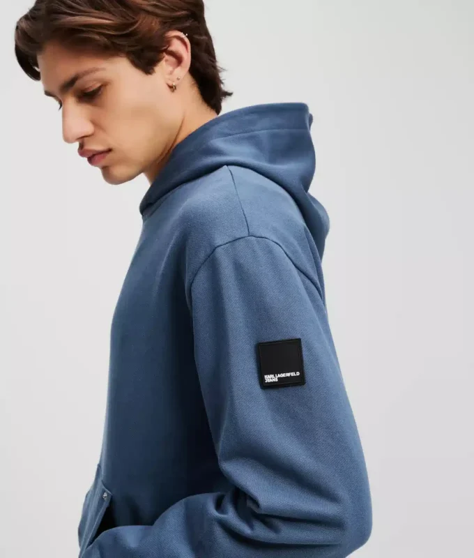 SWEAT À CAPUCHE AVEC LOGO APPLIQUÉ SWEAT À CAPUCHE AVEC LOGO APPLIQUÉ