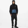 Sweat à capuche avec poche kangourou en denim